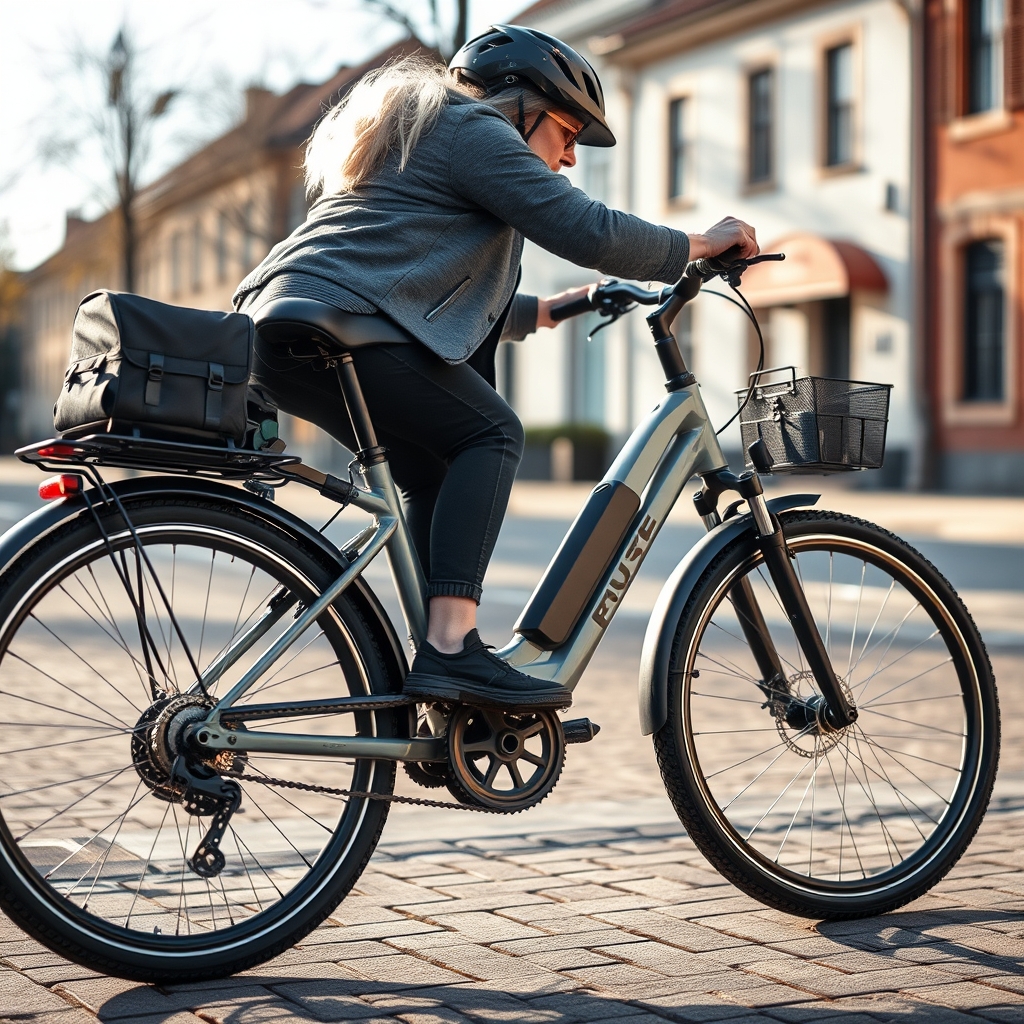 Photo : Vélo électrique pour femme senior : guide 2023 pour une mobilité facile et sûre