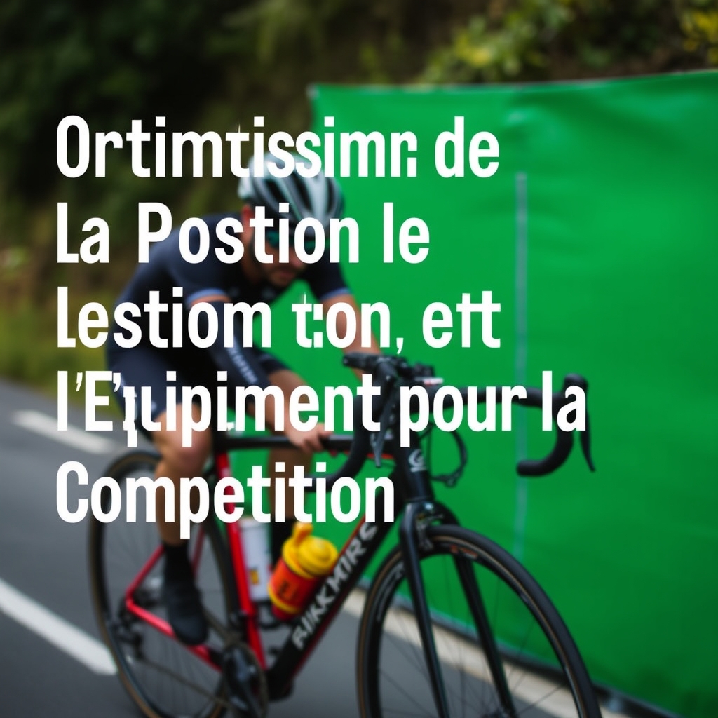 Optimisation de la Position et de l'Équipement pour la Compétition — Velo route pour competiton